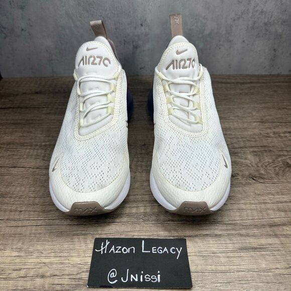 Nike~Women’s~Air Max 270 Sail Pumice Space Purple/Cream Running Shoes~Size 9 - Picture 3 of 8